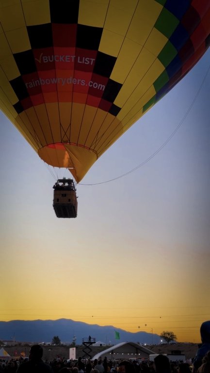 Inside the Basket - Nate Herrera, Balloon Fiesta guest, and Visual Storyteller.