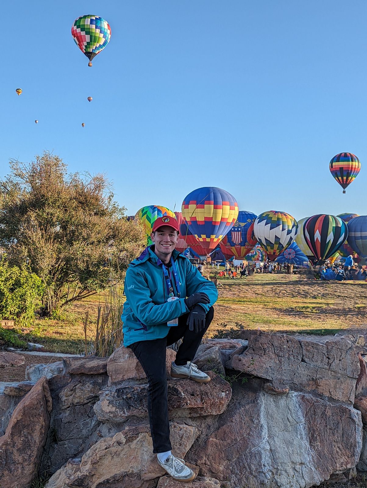 Inside the Basket - Dylan Winn, Balloon Fiesta Navigator